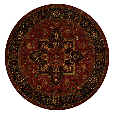 Living Treasures Rug, Dia.178cm Heriz Rust